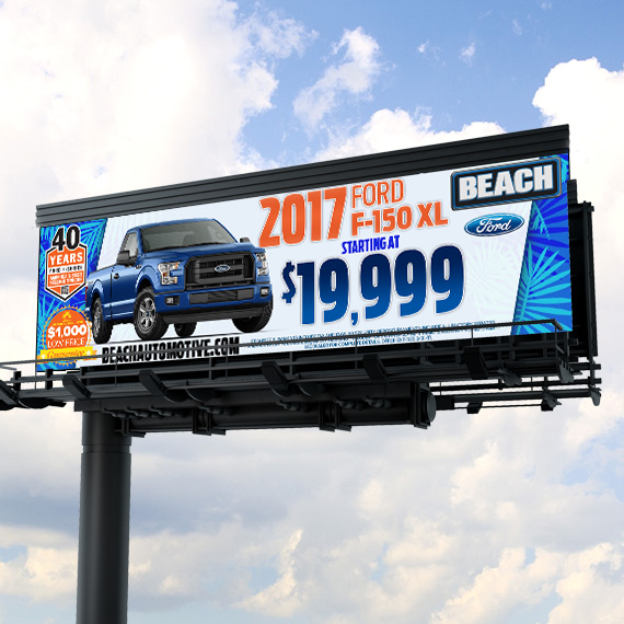 Beach Automotive Billboard Our Work